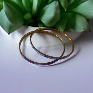 Elegant Gold Bangle Set